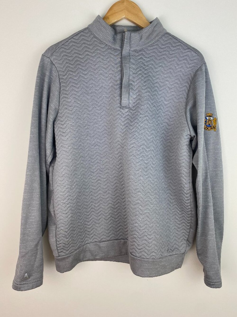 Antigua Golf 1/4 Zip Pullover Gray Heidelberg Country Club Logo